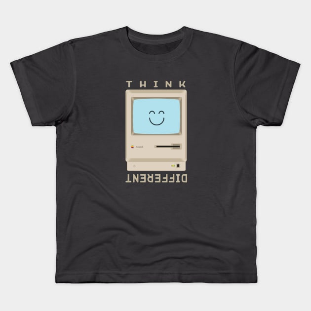 Macintosh retro computer Kids T-Shirt by mad_artist